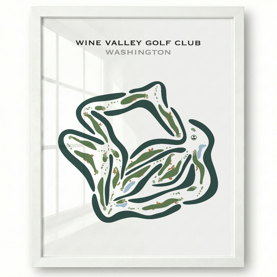 Wine Valley Golf Club, Washington - Printed Golf Courses