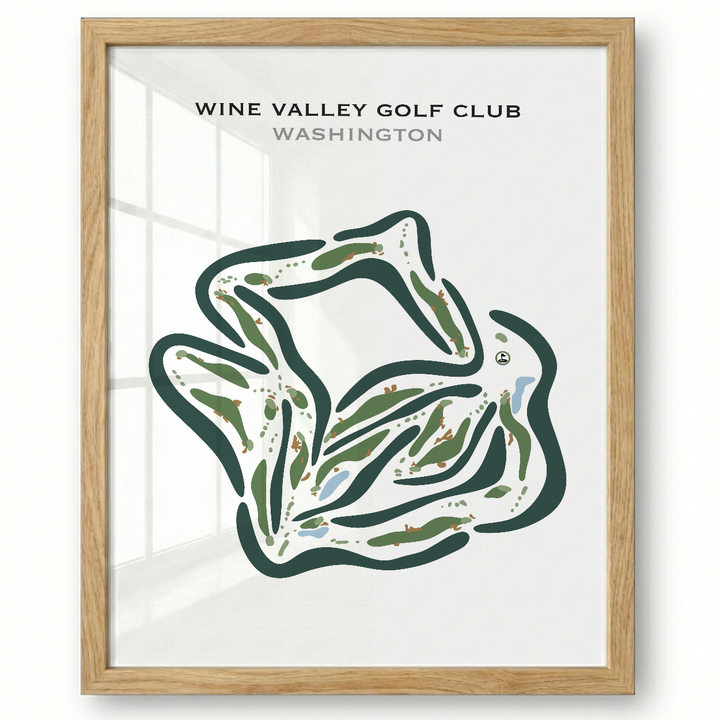 Wine Valley Golf Club, Washington - Printed Golf Courses