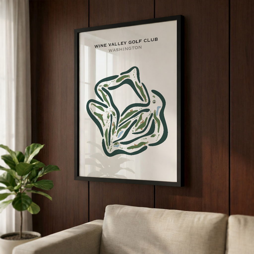 Wine Valley Golf Club, Washington - Printed Golf Courses