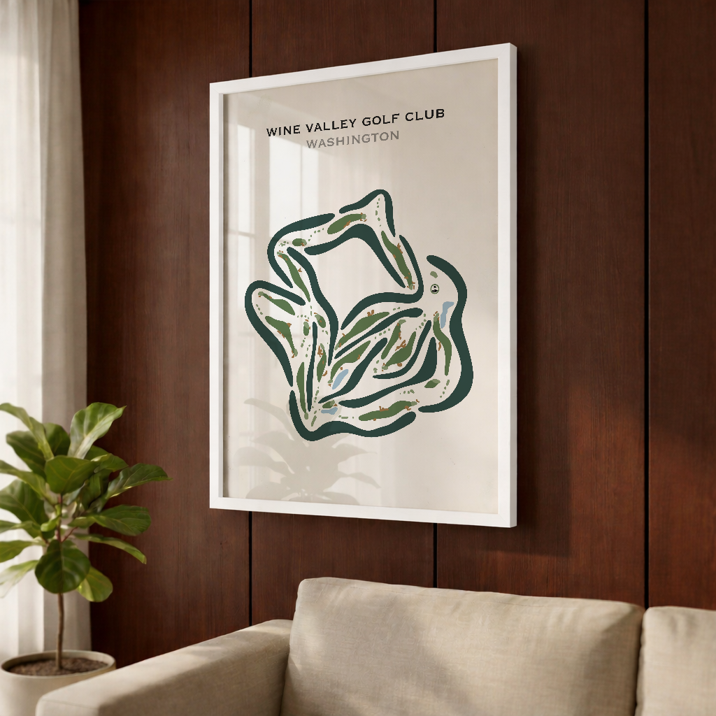 Wine Valley Golf Club, Washington - Printed Golf Courses