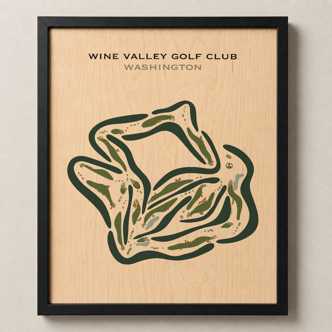 Wine Valley Golf Club, Washington - Printed Golf Courses