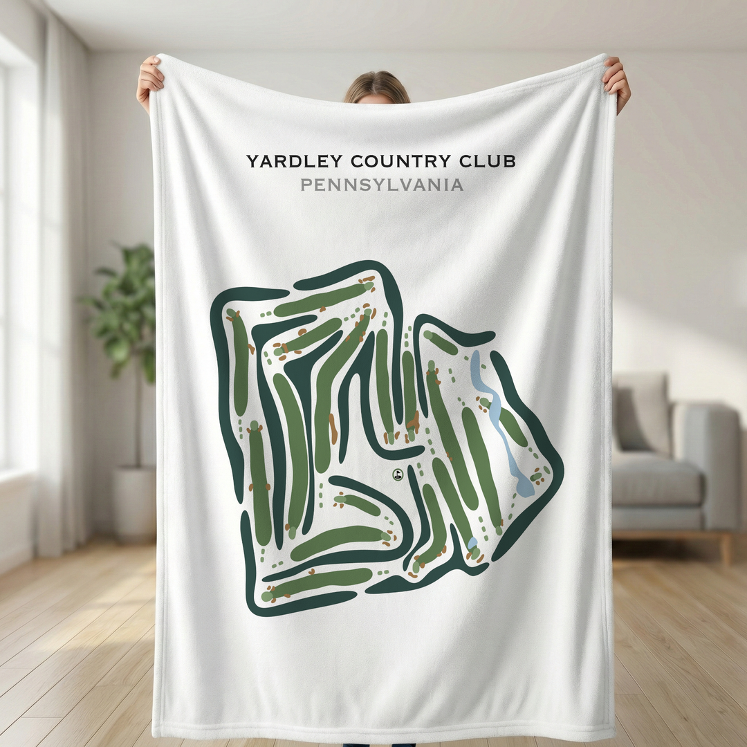 Yardley Country Club, Pennsylvania - Printed Golf Courses