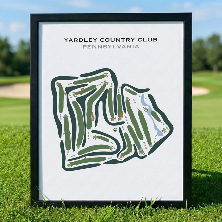 Yardley Country Club, Pennsylvania - Printed Golf Courses