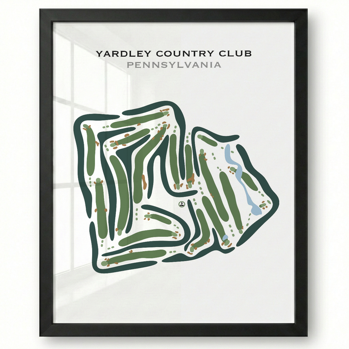 Yardley Country Club, Pennsylvania - Printed Golf Courses