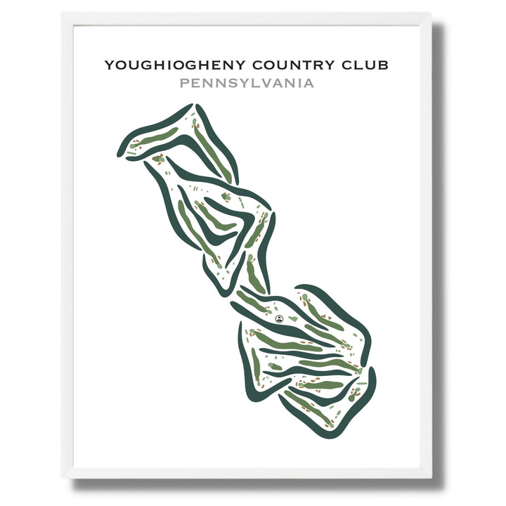 Youghiogheny Country Club, Pennsylvania - Printed Golf Courses