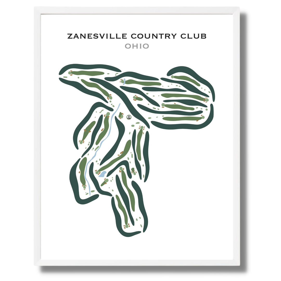 Zanesville Country Club, Ohio - Printed Golf Courses