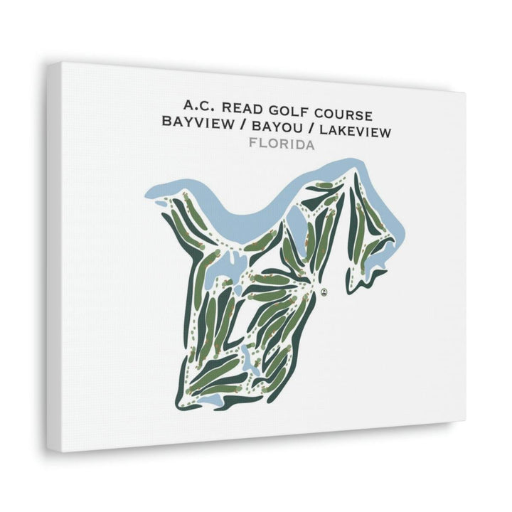 A.C. Read Golf Course Bayview / Bayou / Lakeview, Florida - Printed Golf Courses Right View