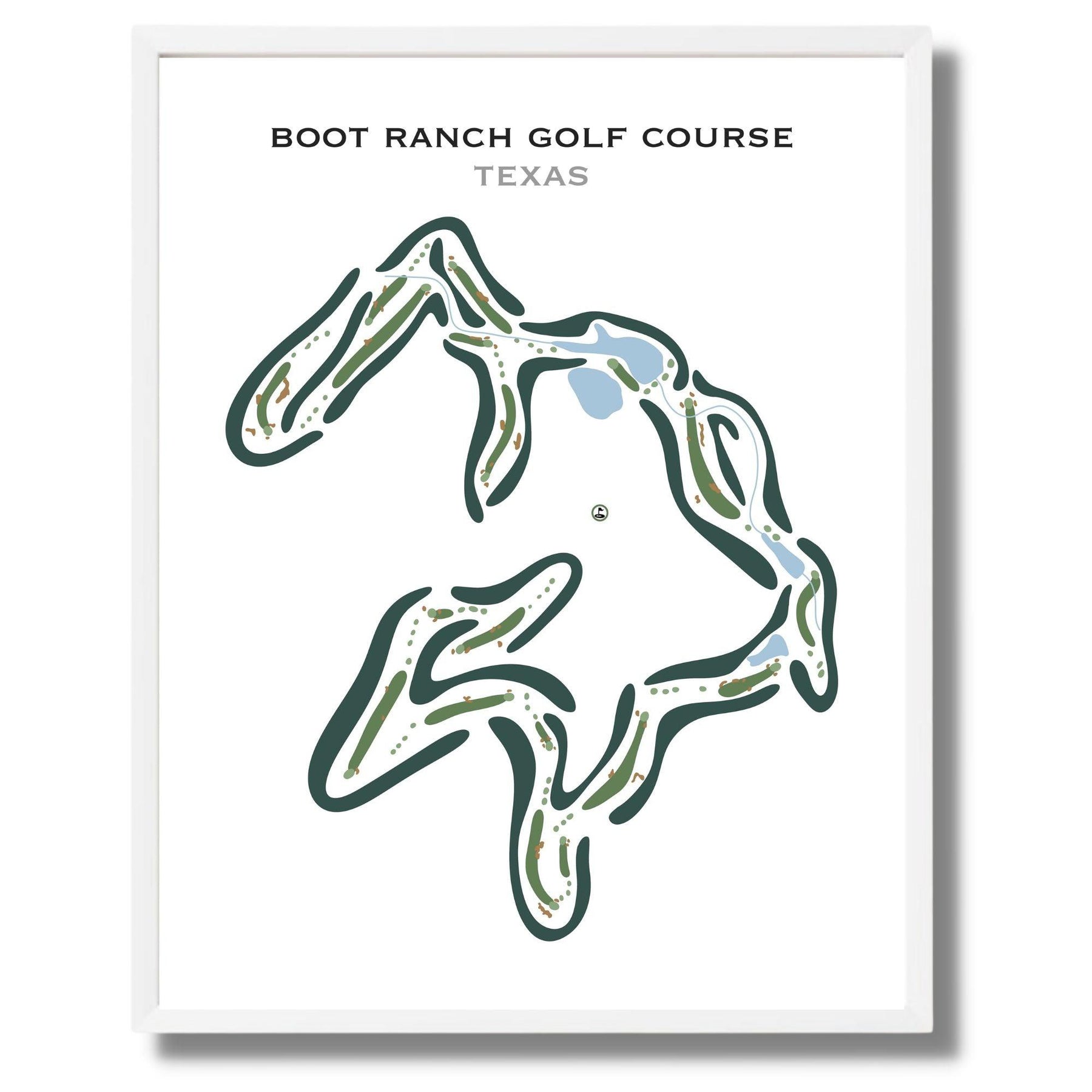 Get Printed Boot Ranch Golf Course, Texas - Golf Course Prints