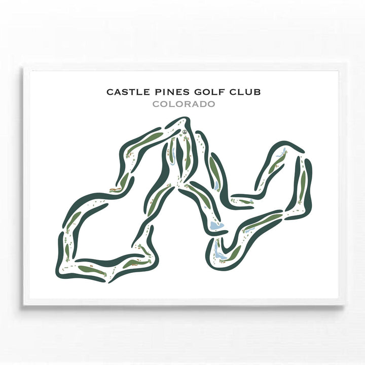 Castle Pines Golf Club, Colorado - Printed Golf Courses - Golf Course Prints