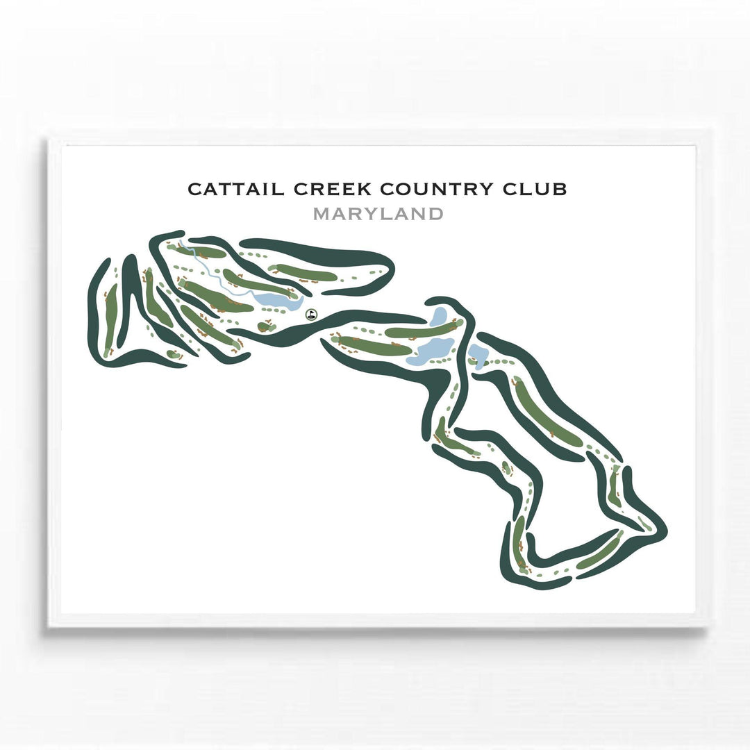 Cattail Creek Country Club, Maryland - Printed Golf Courses - Golf Course Prints