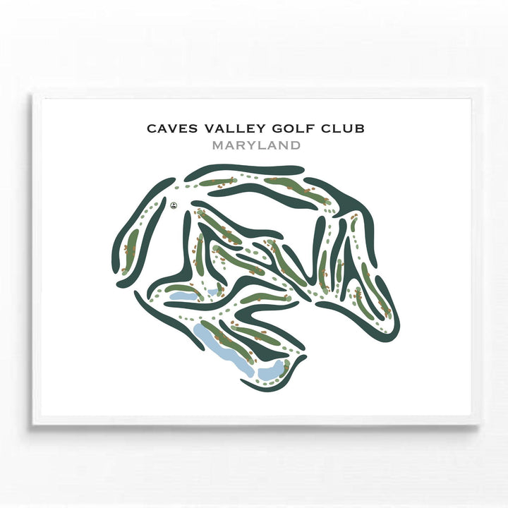 Caves Valley Golf Club, Maryland - Printed Golf Courses - Golf Course Prints