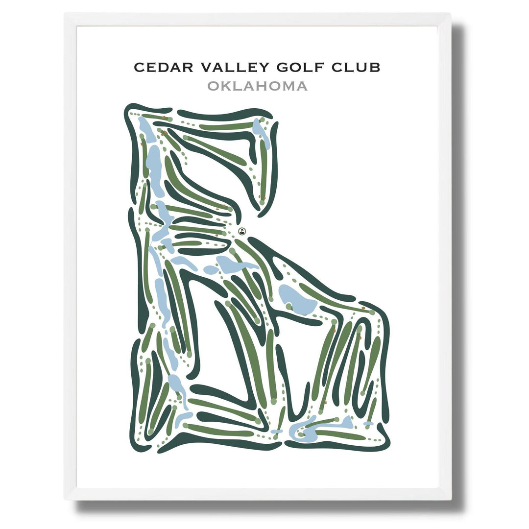 Cedar Valley Golf Club, Oklahoma - Printed Golf Courses - Golf Course Prints