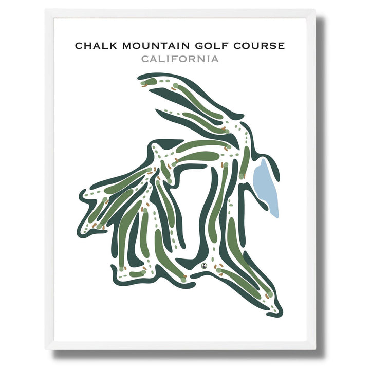 Chalk Mountain Golf Course, California - Printed Golf Courses - Golf Course Prints