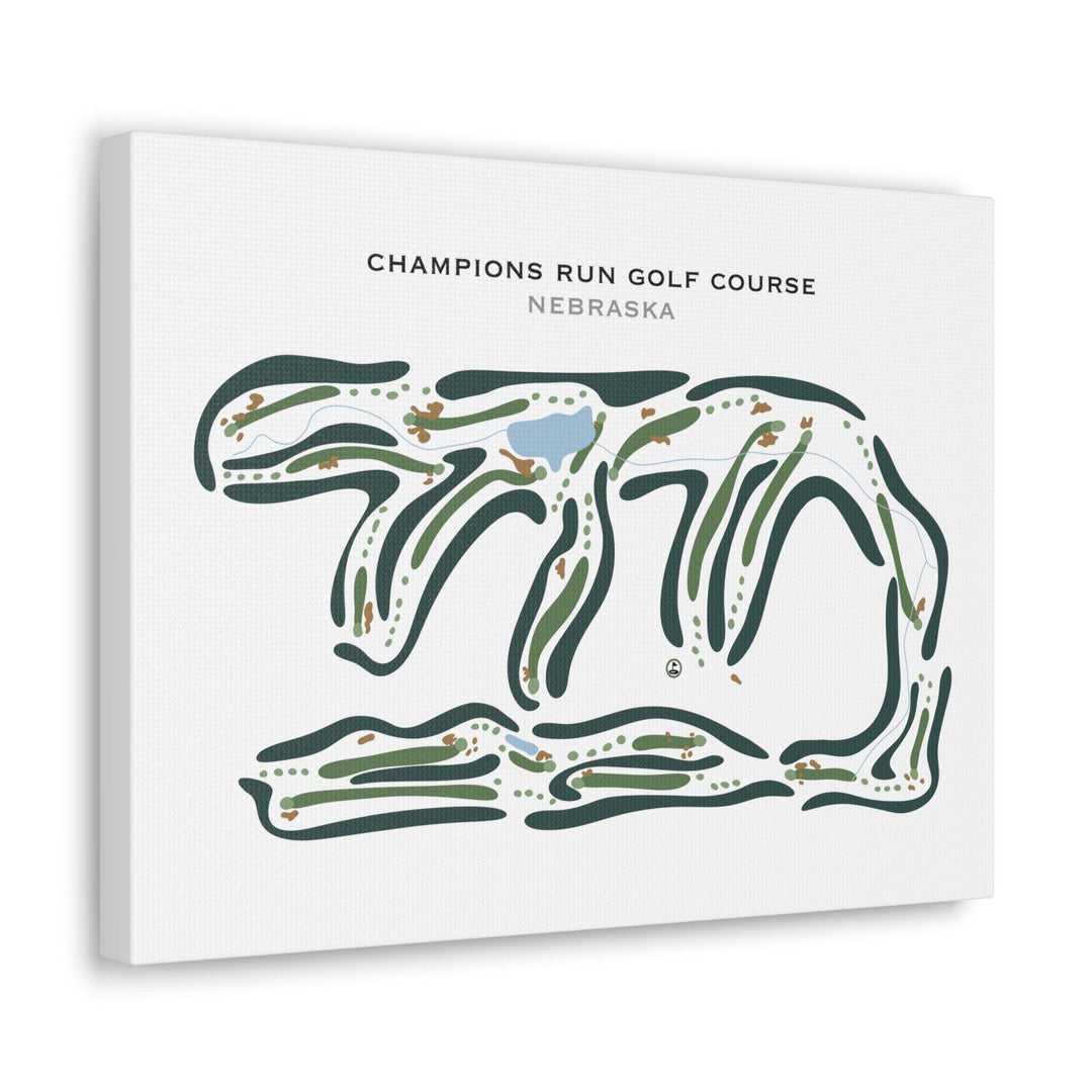 Champions Run Golf Course, Nebraska - Printed Golf Courses - Golf Course Prints