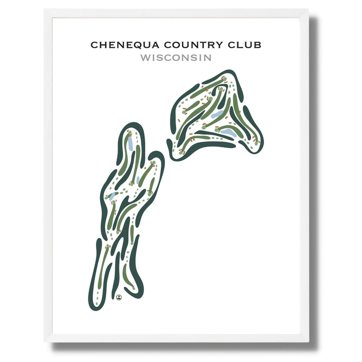 Chenequa Country Club, Wisconsin - Printed Golf Courses - Golf Course Prints