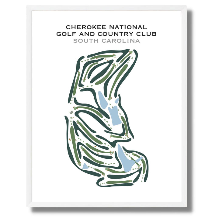 Cherokee National Golf and Country Club, South Carolina - Printed Golf Courses - Golf Course Prints