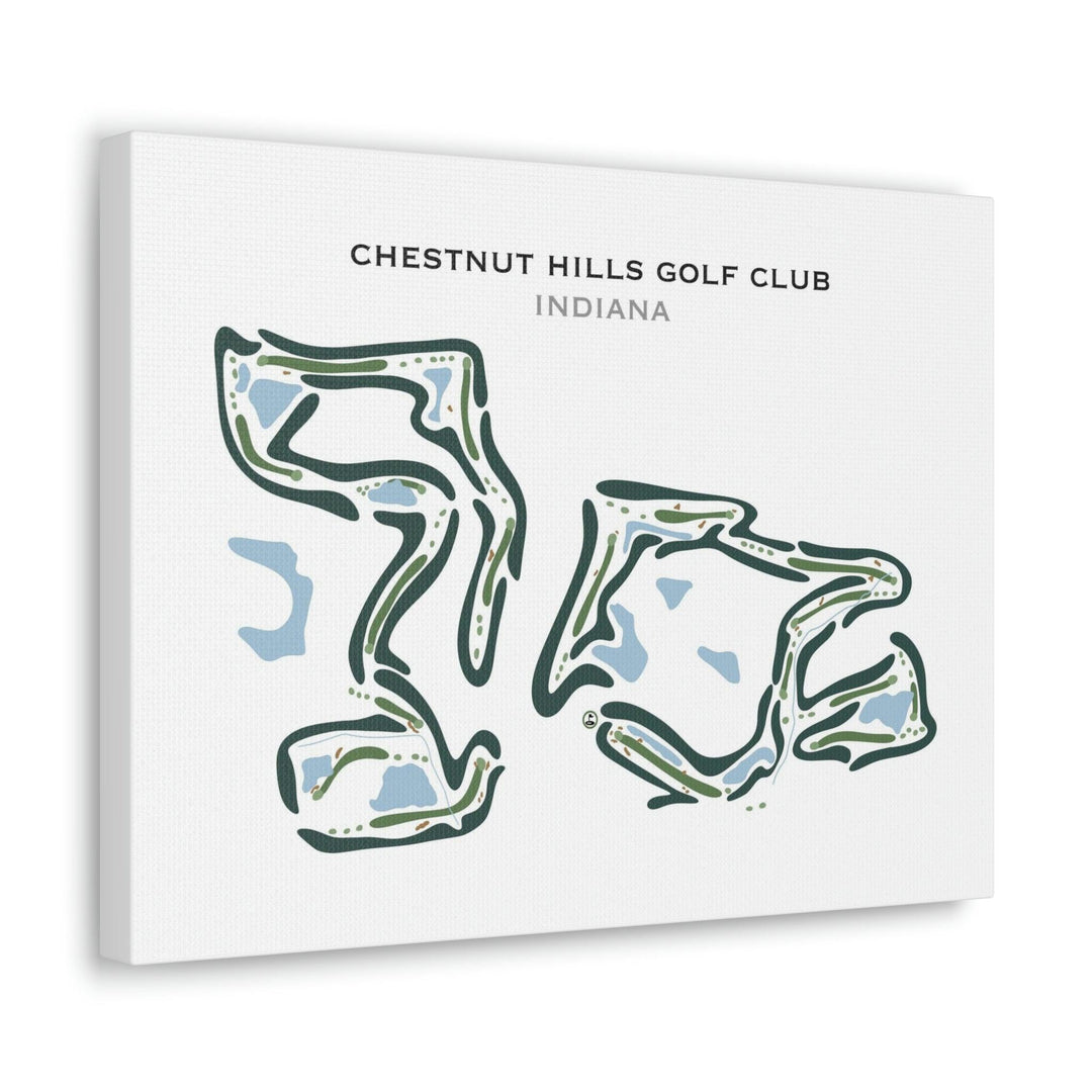 Chestnut Hills Golf Club, Indiana - Printed Golf Courses - Golf Course Prints