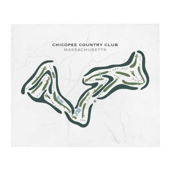Chicopee Country Club, Massachusetts - Printed Golf Courses - Golf Course Prints