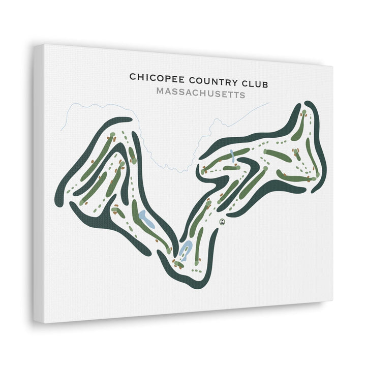Chicopee Country Club, Massachusetts - Printed Golf Courses - Golf Course Prints