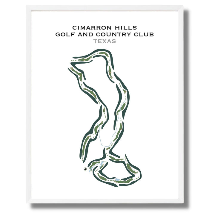 Cimarron Hills Golf & Country Club, Texas - Printed Golf Courses - Golf Course Prints