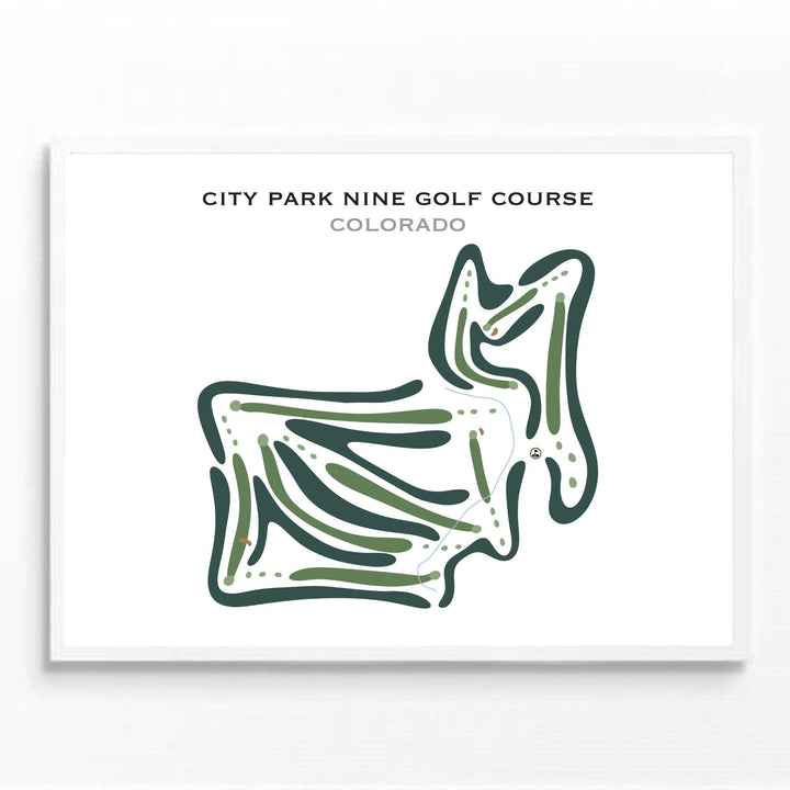 City Park Nine Golf Course, Colorado - Printed Golf Courses - Golf Course Prints