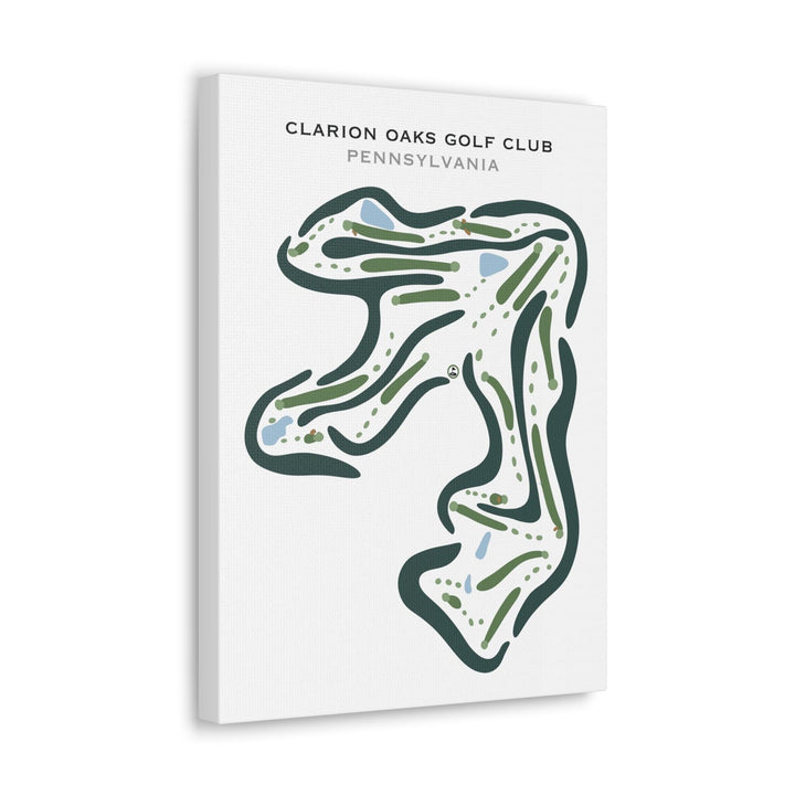 Clarion Oaks Golf Club, Pennsylvania - Printed Golf Course - Golf Course Prints