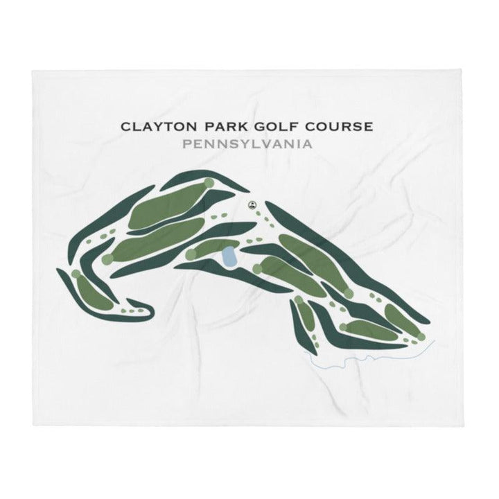 Clayton Park Golf Course, Pennsylvania - Printed Golf Courses - Golf Course Prints