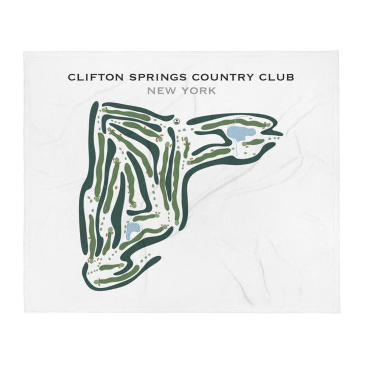 Clifton Springs Country Club, New York - Printed Golf Courses - Golf Course Prints