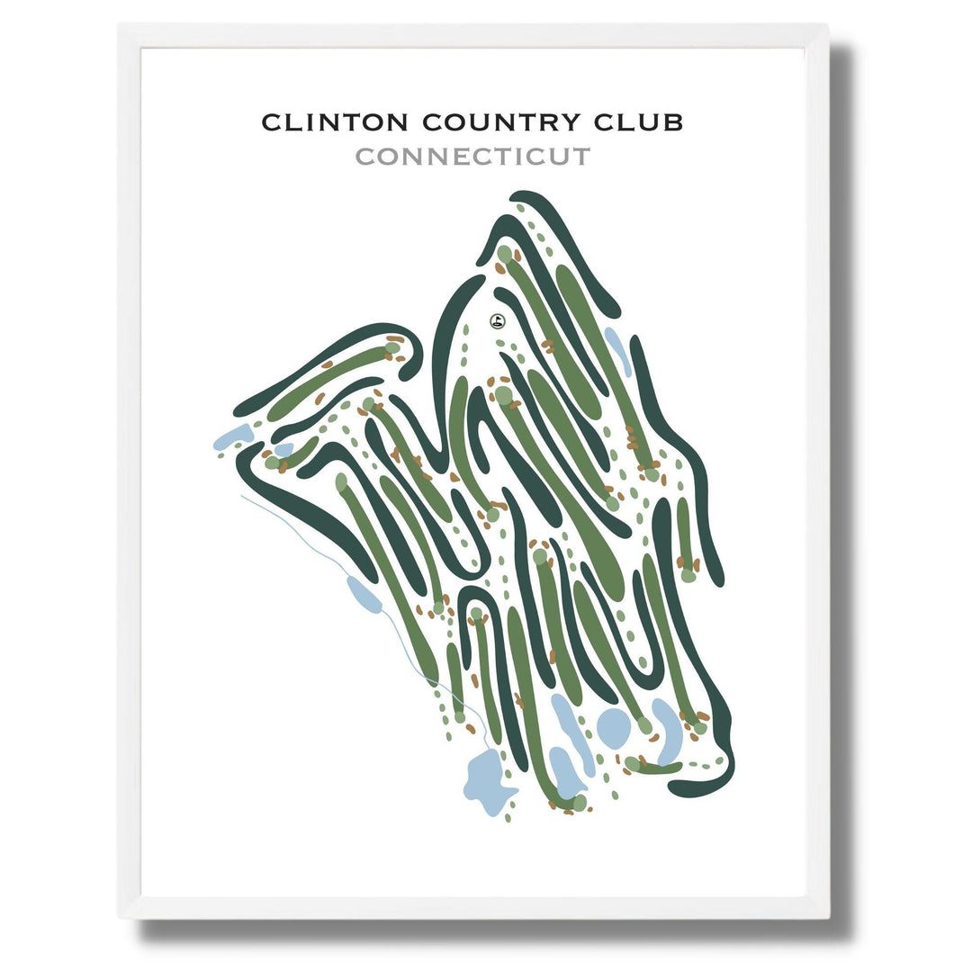 Clinton Country Club, Connecticut - Printed Golf Courses - Golf Course Prints