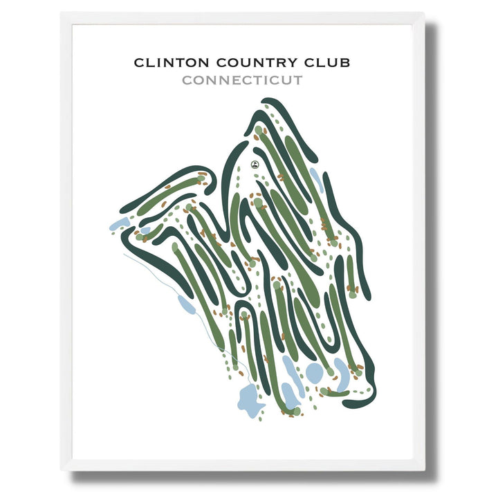 Clinton Country Club, Connecticut - Printed Golf Courses - Golf Course Prints