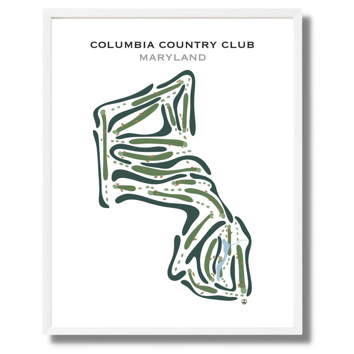 Columbia Country Club, Maryland - Printed Golf Courses - Golf Course Prints