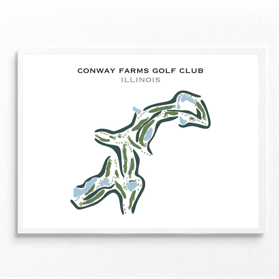 Conway Farms Golf Club, Illinois - Printed Golf Courses - Golf Course Prints