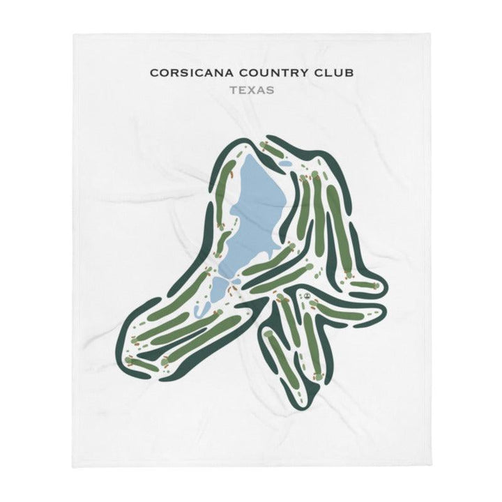 Corsicana Country Club, Texas - Printed Golf Courses - Golf Course Prints