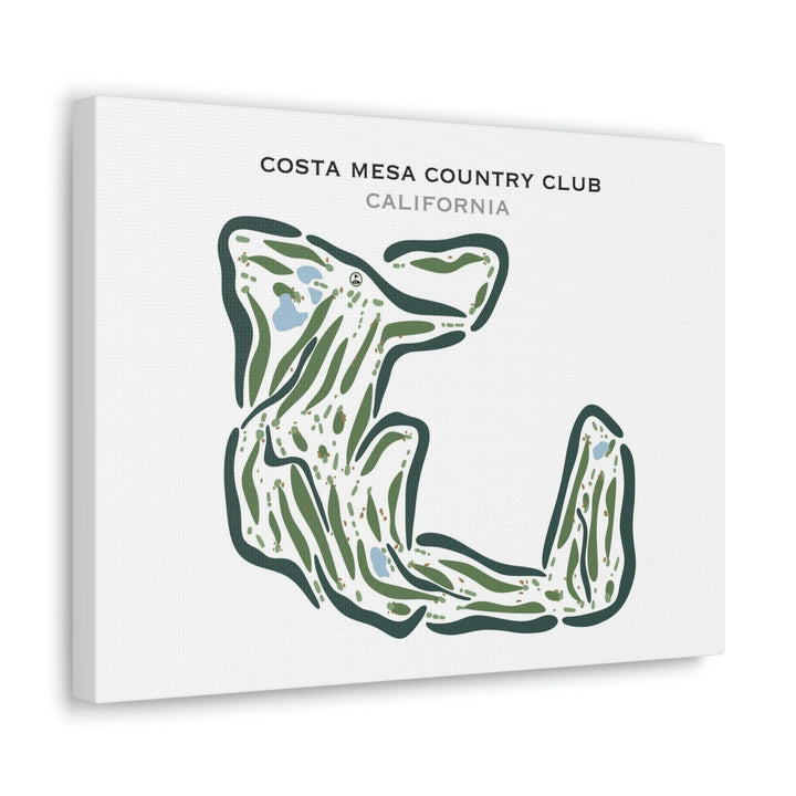 Costa Mesa Country Club, California - Printed Golf Courses - Golf Course Prints