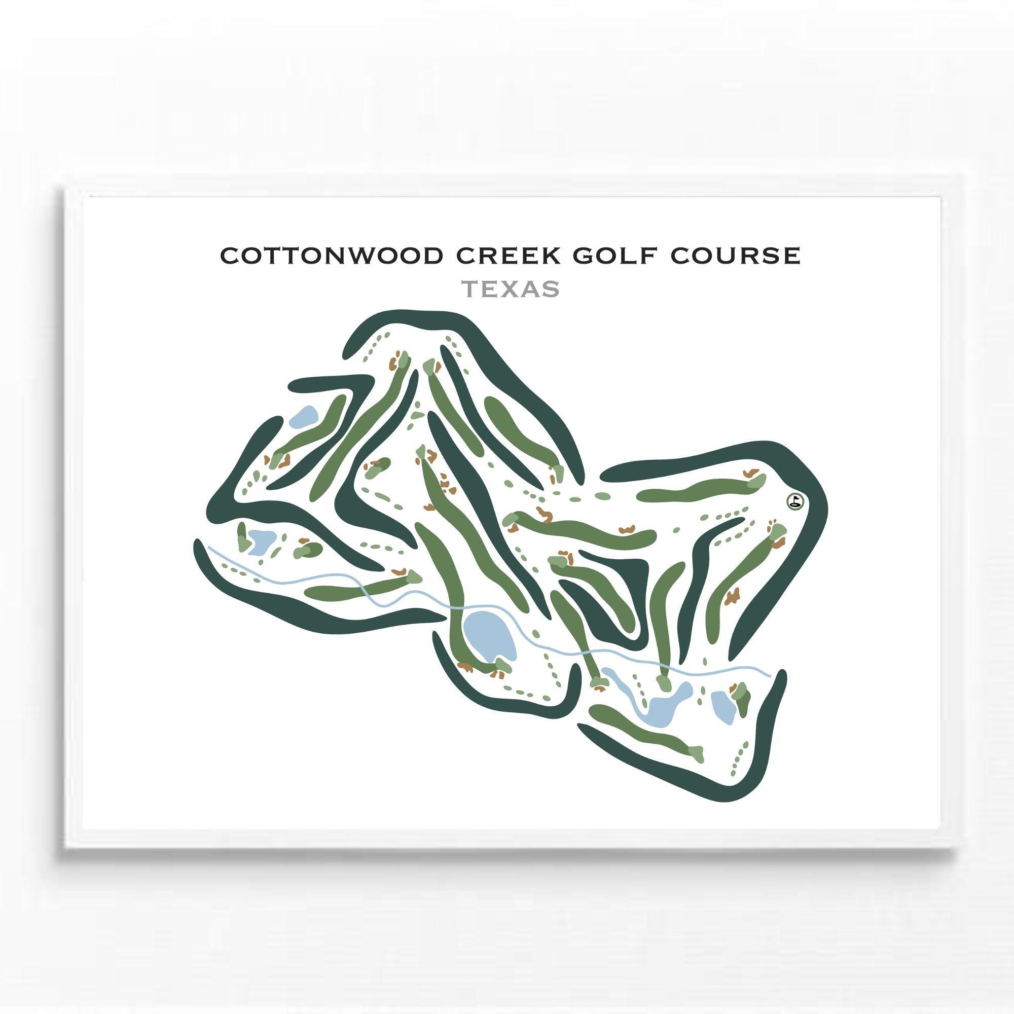 Buy Cottonwood Creek Golf Course, Texas - printed art designs - Golf ...