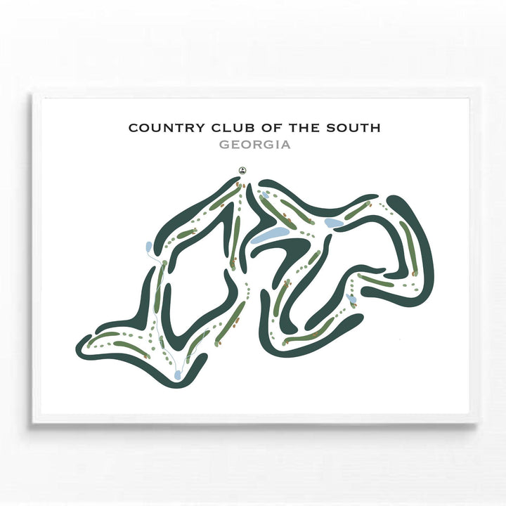 Country Club of the South, Georgia - Printed Golf Courses - Golf Course Prints