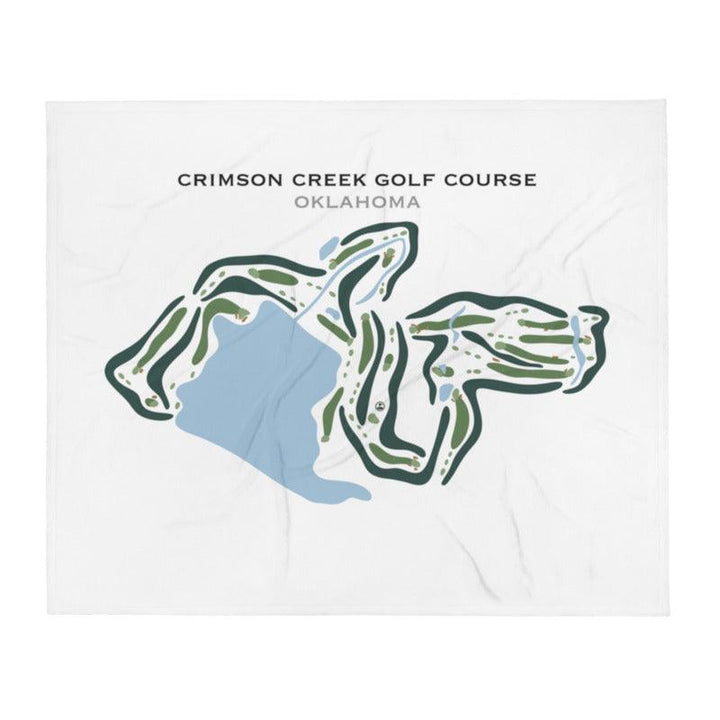 Crimson Creek Golf Course, Oklahoma - Printed Golf Courses - Golf Course Prints