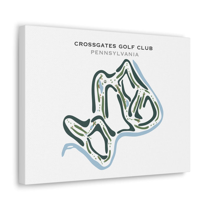 Crossgates Golf Club, Pennsylvania - Printed Golf Courses - Golf Course Prints