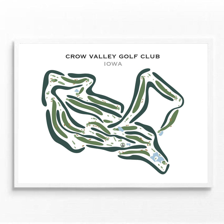 Crow Valley Golf Club, Iowa - Printed Golf Courses - Golf Course Prints