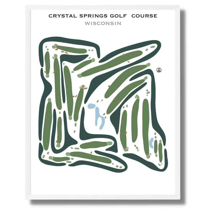 Crystal Springs Golf Course, Wisconsin - Printed Golf Courses - Golf Course Prints