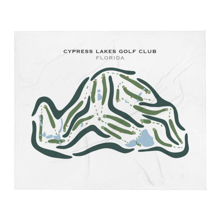 Cypress Lakes Golf Club, Florida - Printed Golf Courses - Golf Course Prints