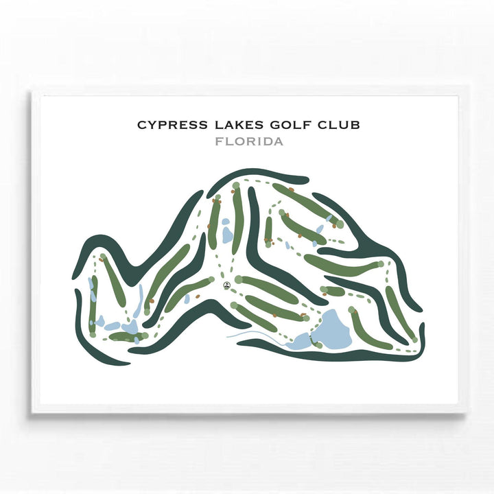 Cypress Lakes Golf Club, Florida - Printed Golf Courses - Golf Course Prints