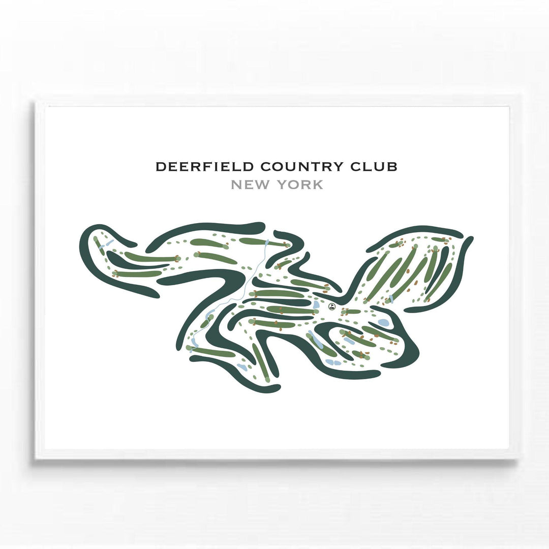 Deerfield Country Club, New York - Printed Golf Courses - Golf Course Prints
