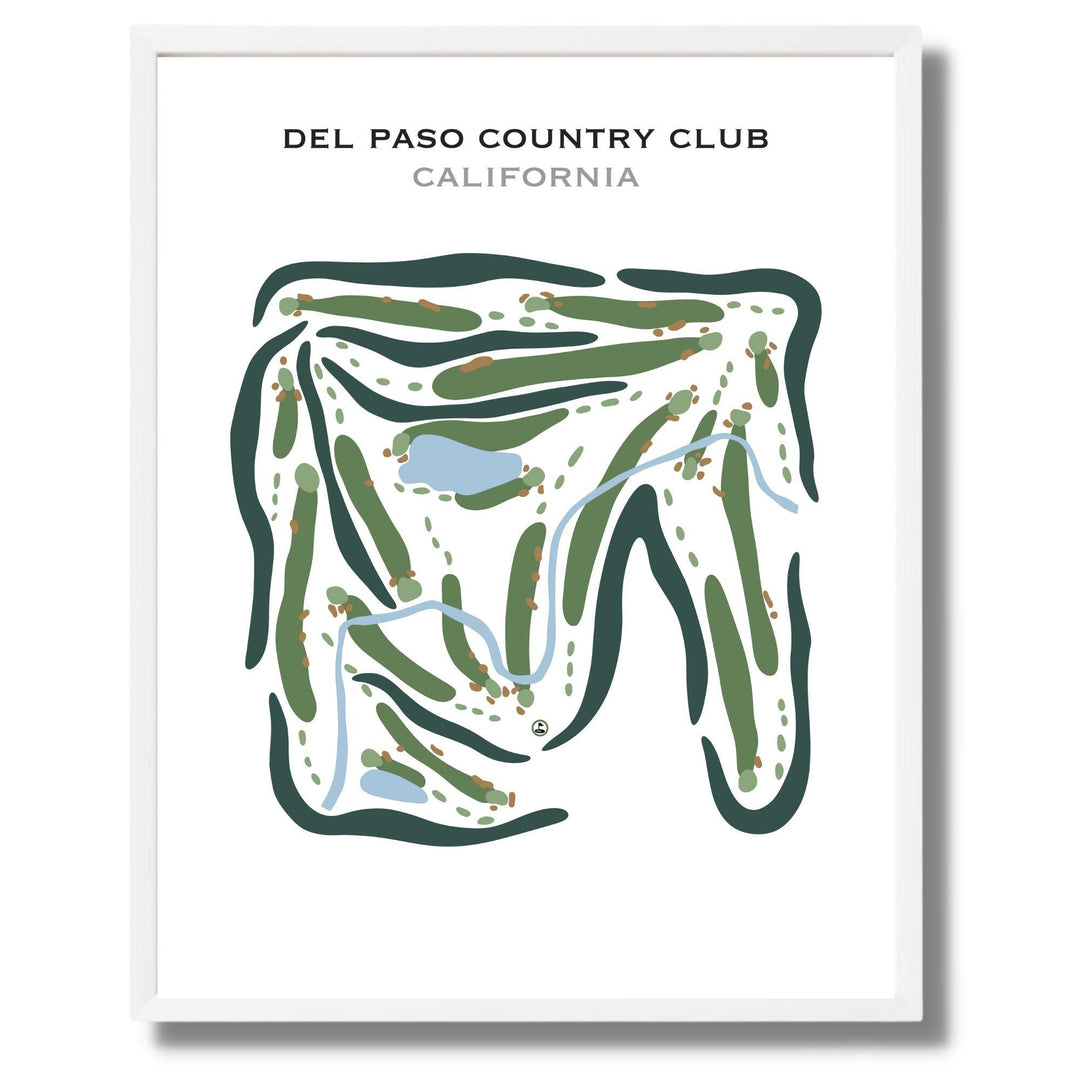 Del Paso Country Club, California - Printed Golf Courses - Golf Course Prints