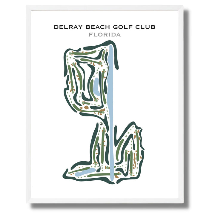 Delray Beach Golf Club, Florida - Printed Golf Courses - Golf Course Prints
