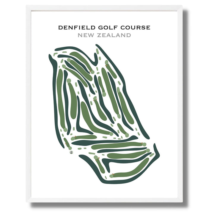 Denfield Golf Course, New Zealand - Printed Golf Courses - Golf Course Prints