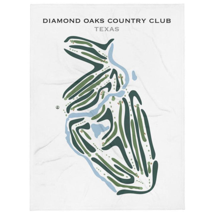 Diamond Oaks Country Club, Texas - Printed Golf Courses - Golf Course Prints