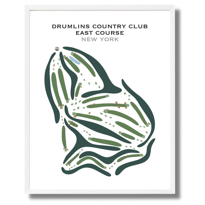 Drumlins Country Club East Course, New York - Printed Golf Courses - Golf Course Prints