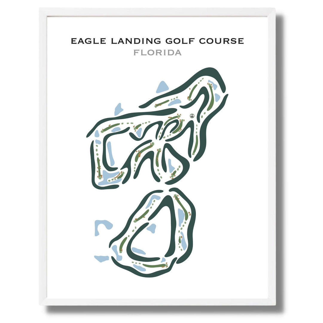 Eagle Landing Golf Course, Florida - Printed Golf Courses - Golf Course Prints