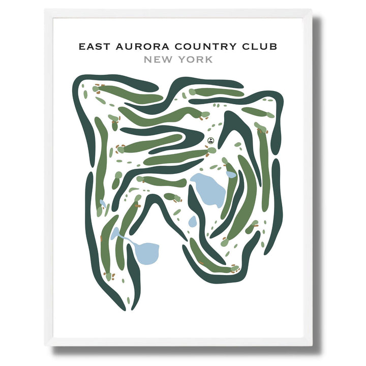 East Aurora Country Club, New York - Printed Golf Courses - Golf Course Prints